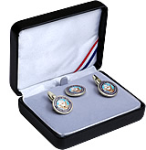 US Navy Cuff Links And Tie Tack In Presentation Box